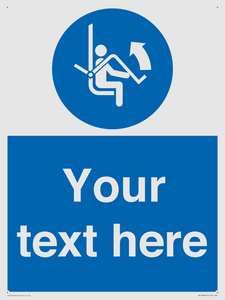 Custom Mandatory: Open safety bar of chairlift